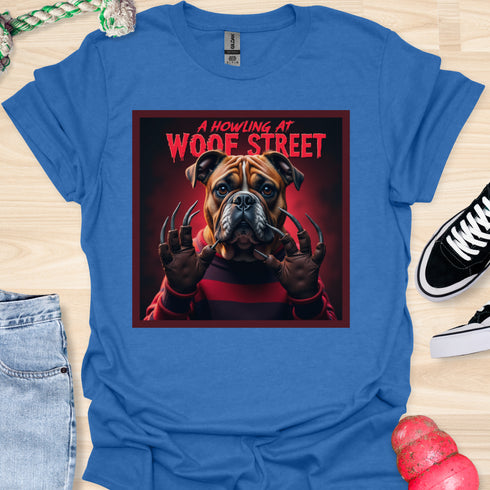 A Howling at Woof Street - Halloween - V4 - Innocent Bulldog, its not me! T-Shirt